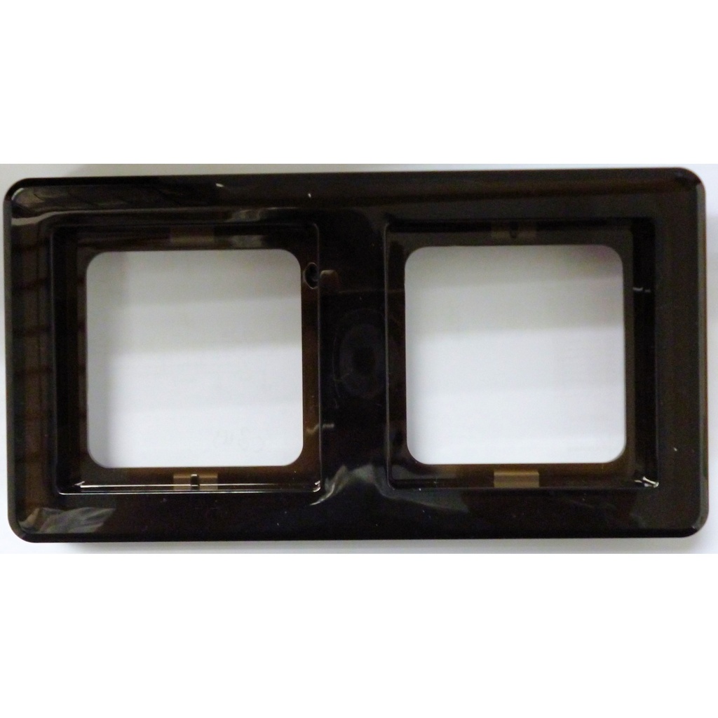 [FR2-CYT-BL] 2-gang Frame, Black